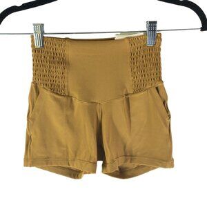 Offline By Aerie Real Me Shortie High-Rise Womens Shorts Brown S